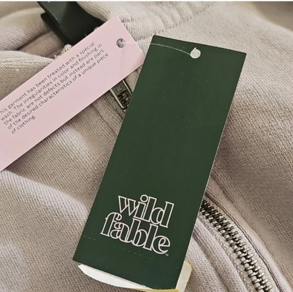 Wild Fable Women's Quarter Zip Hoodie Sweatshirt Oversized - Picture 6 of 6